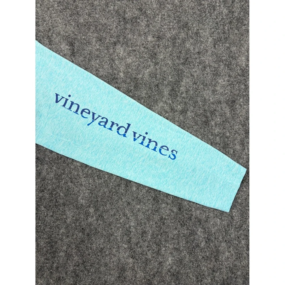Vineyard Vines Performance Shirt Mens XL Blue Long Sleeve Surf Fin Graphic Tee